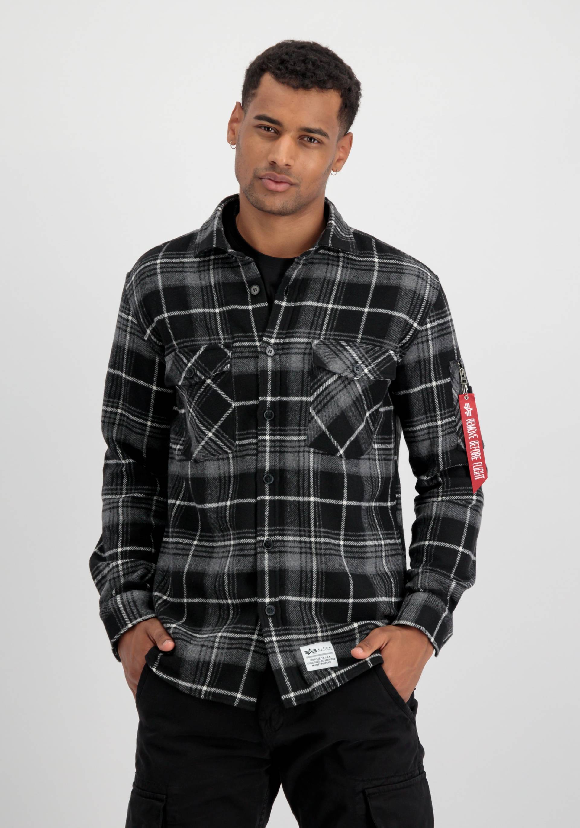 Alpha Industries Hemdjacke »Alpha Industries Men - Shirts Flannel Shirt« von Alpha Industries