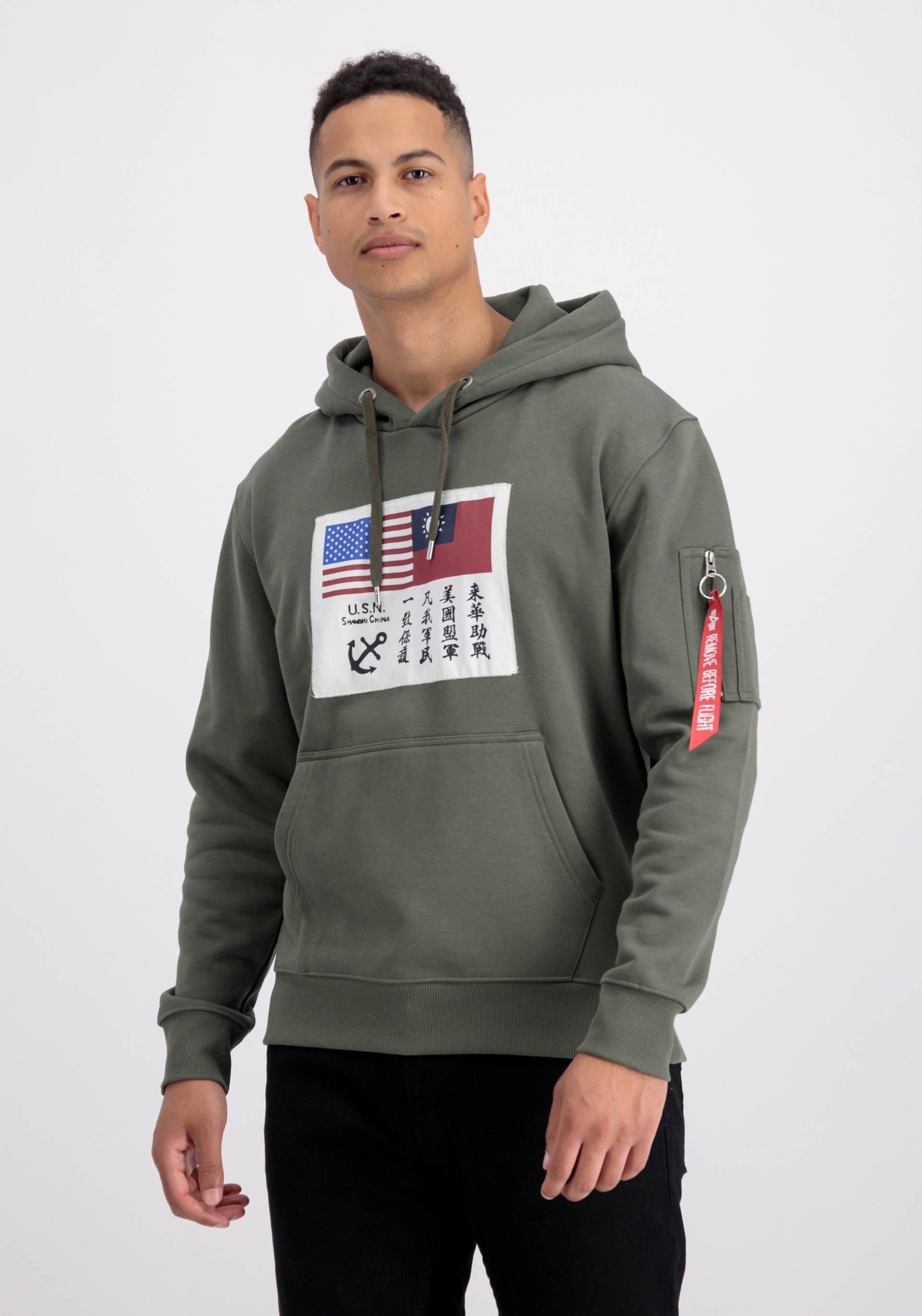 Alpha Industries Hoodie »Alpha Industries Men - Hoodies USN Blood Chit Hoody« von Alpha Industries