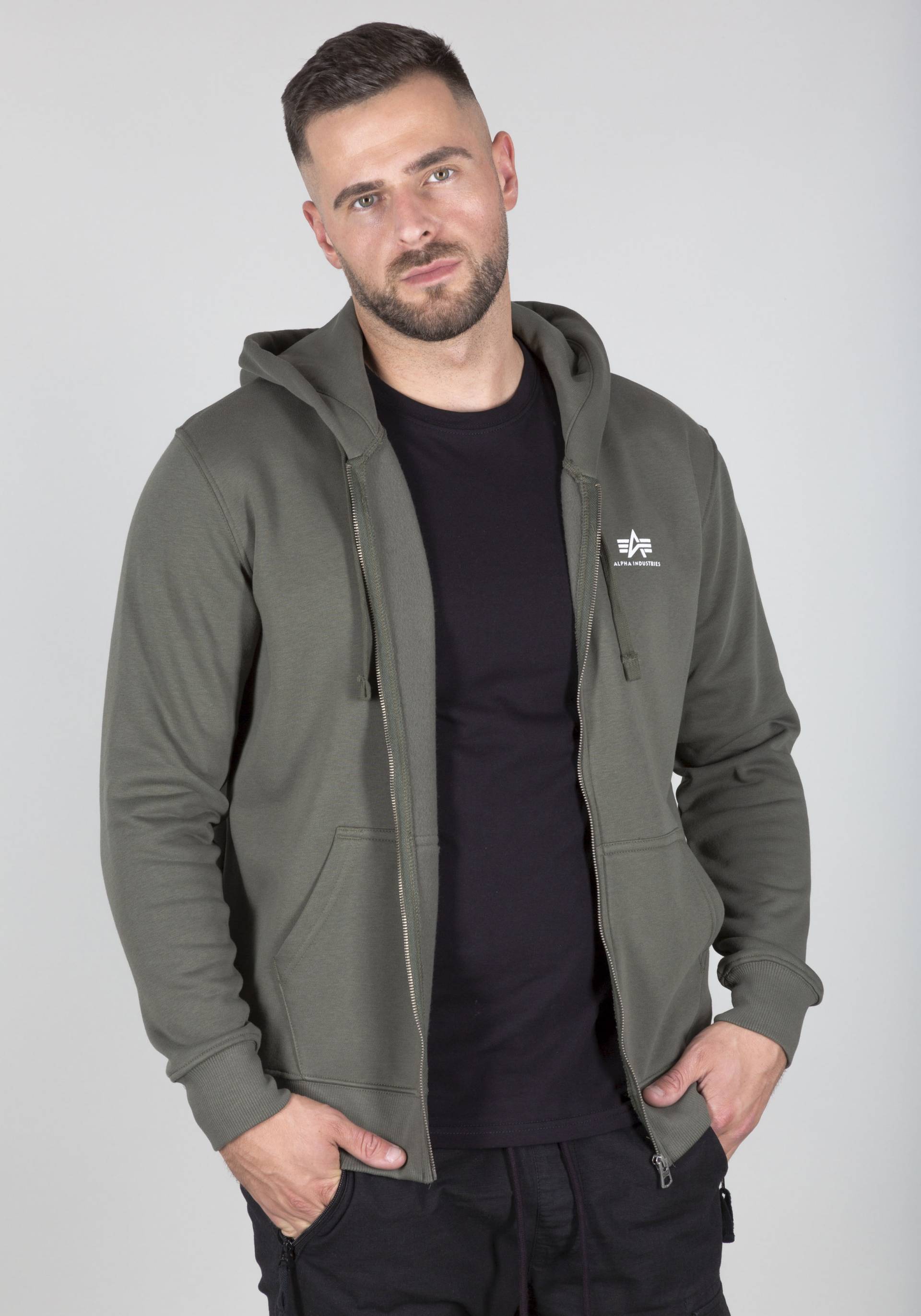 Alpha Industries Kapuzensweatjacke »Basic Zip Hoody SL« Alpha Industries Kapuzensweatjacke »Basic Zip Hoody SL« von Alpha Industries
