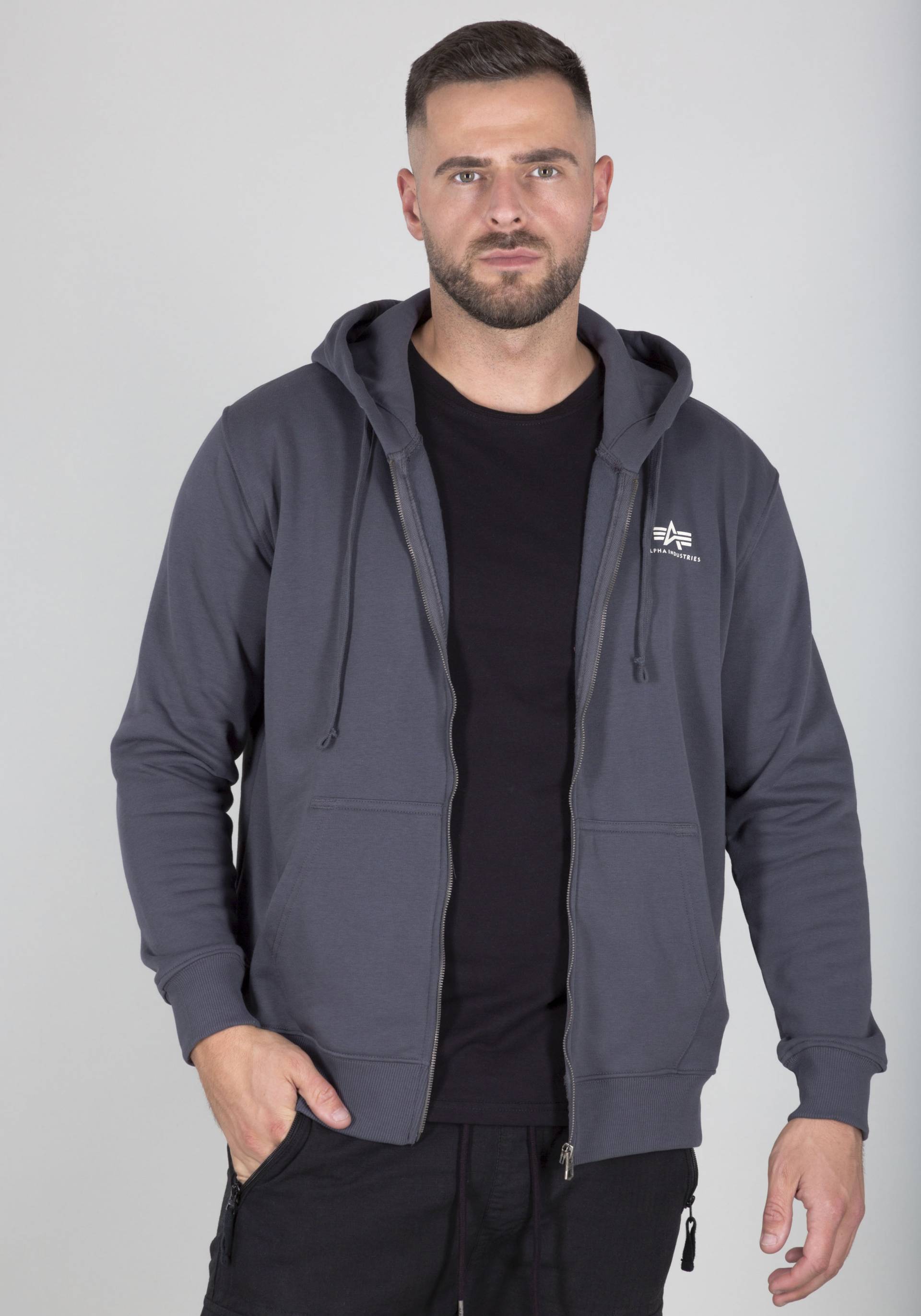 Alpha Industries Kapuzensweatjacke »Basic Zip Hoody SL« von Alpha Industries