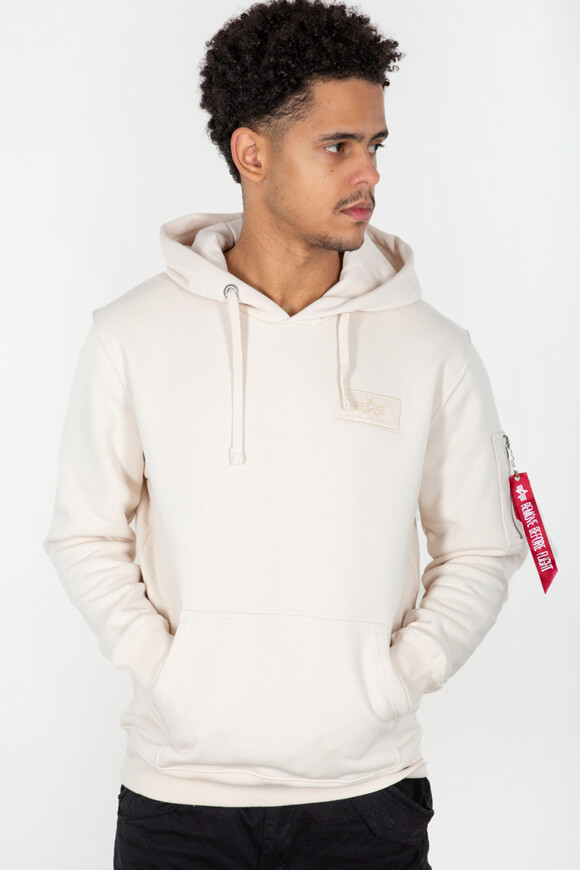 Alpha Industries Kapuzensweatshirt | Jet Stream White | Herren  | L von Alpha Industries