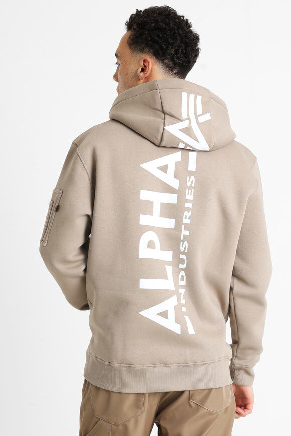 Alpha Industries Kapuzensweatshirt | Vintage Sand | Herren  | L von Alpha Industries