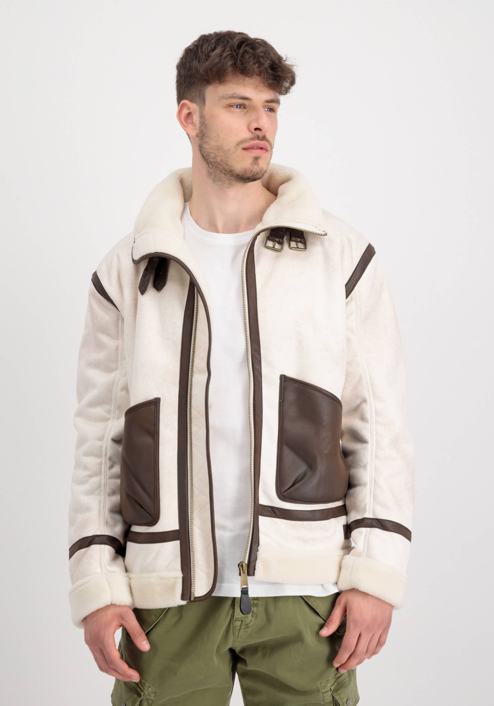 Alpha Industries Lederjacke »Alpha Industries Men - Leather & Vegan Jackets B-3 Arctic« von Alpha Industries