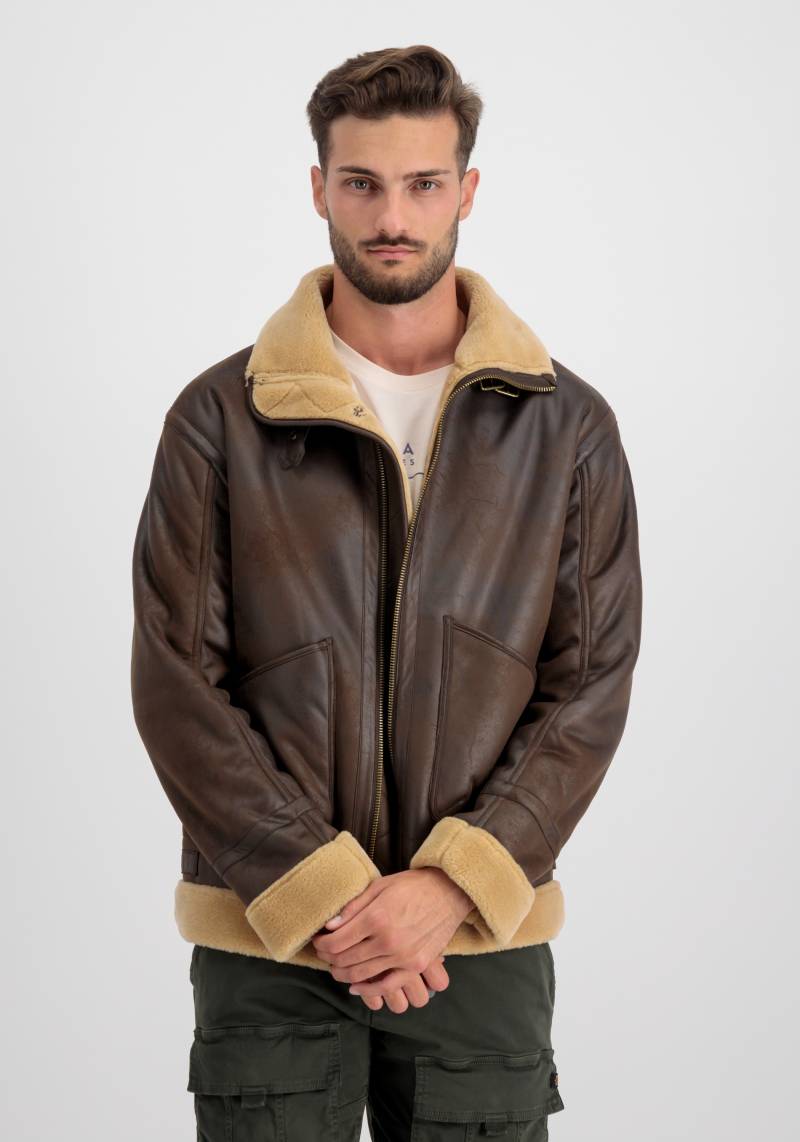 Alpha Industries Lederjacke »Alpha Industries Men - Leather & Vegan Jackets B-3 Arctic« von Alpha Industries