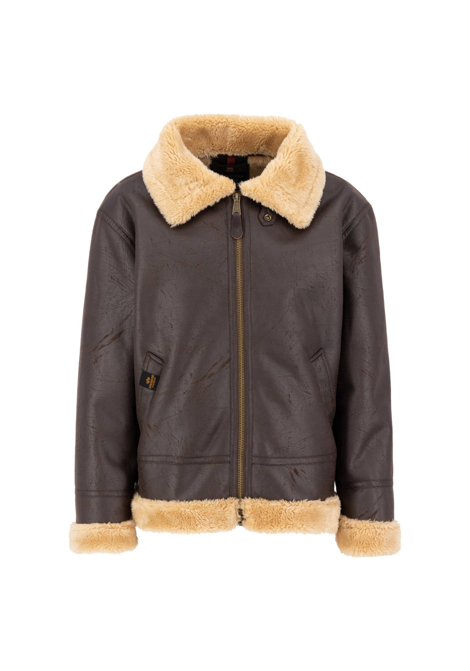 Alpha Industries Lederjacke »Alpha Industries Men - Bomber Jackets B3 FL« von Alpha Industries