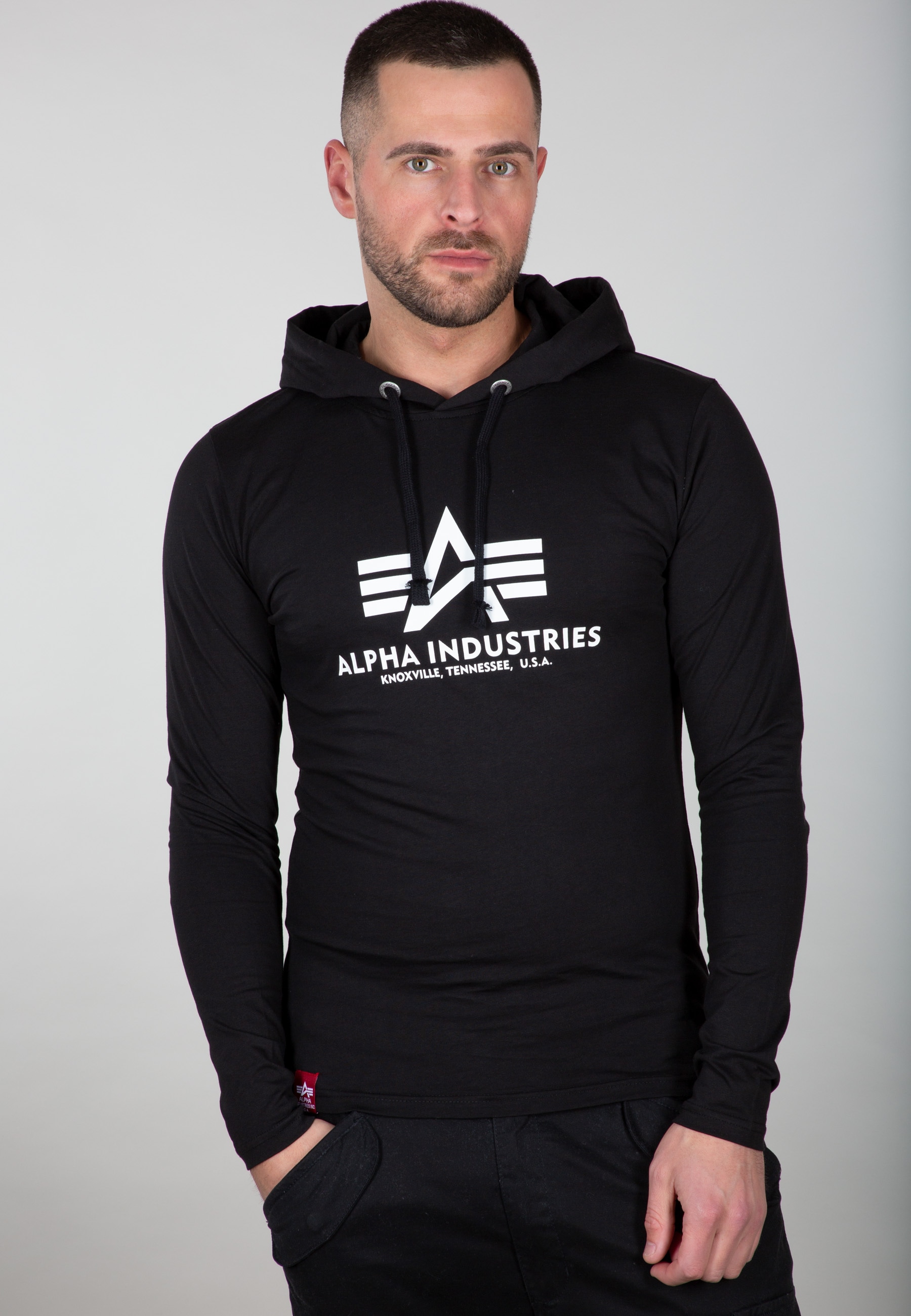 Alpha Industries Longsleeve »Alpha Industries Men - Longsleeves Basic Hooded Heavy LS« von Alpha Industries