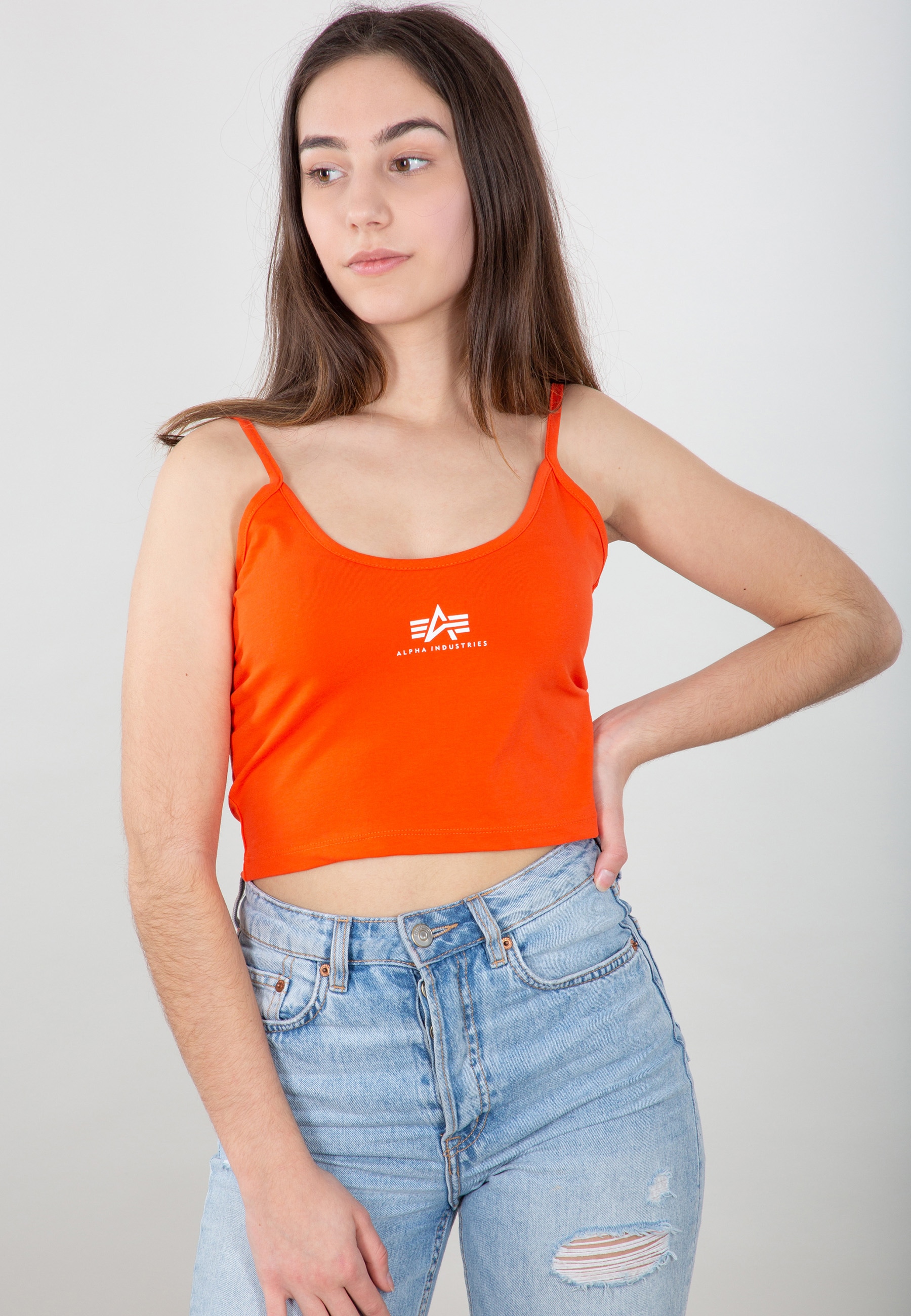 Alpha Industries Muscleshirt »Alpha Industries Women - Tanks Basic Crop-Top SL Women« von Alpha Industries