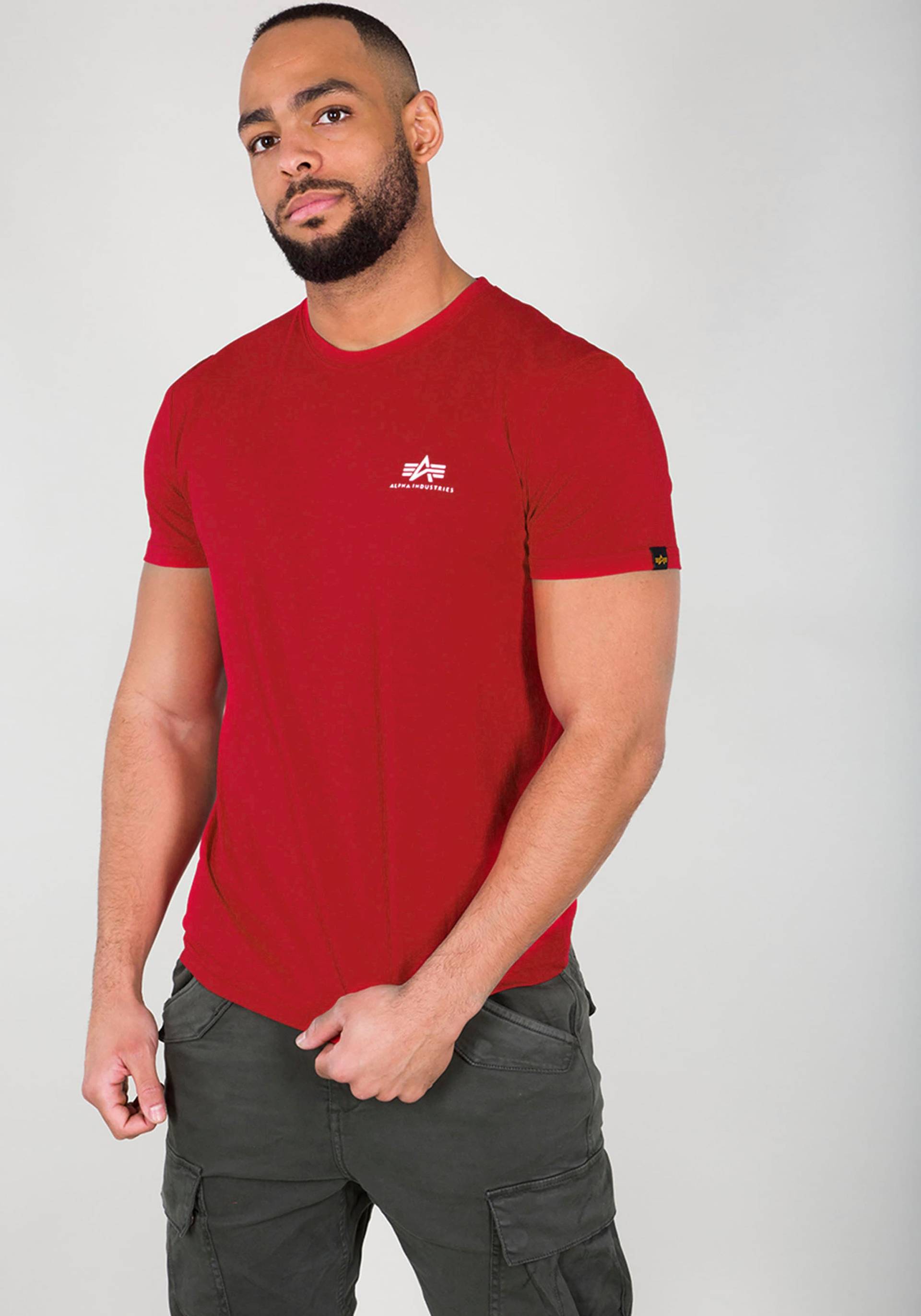Alpha Industries Rundhalsshirt »BASIC T SMALL LOGO« Alpha Industries Rundhalsshirt »BASIC T SMALL LOGO« von Alpha Industries