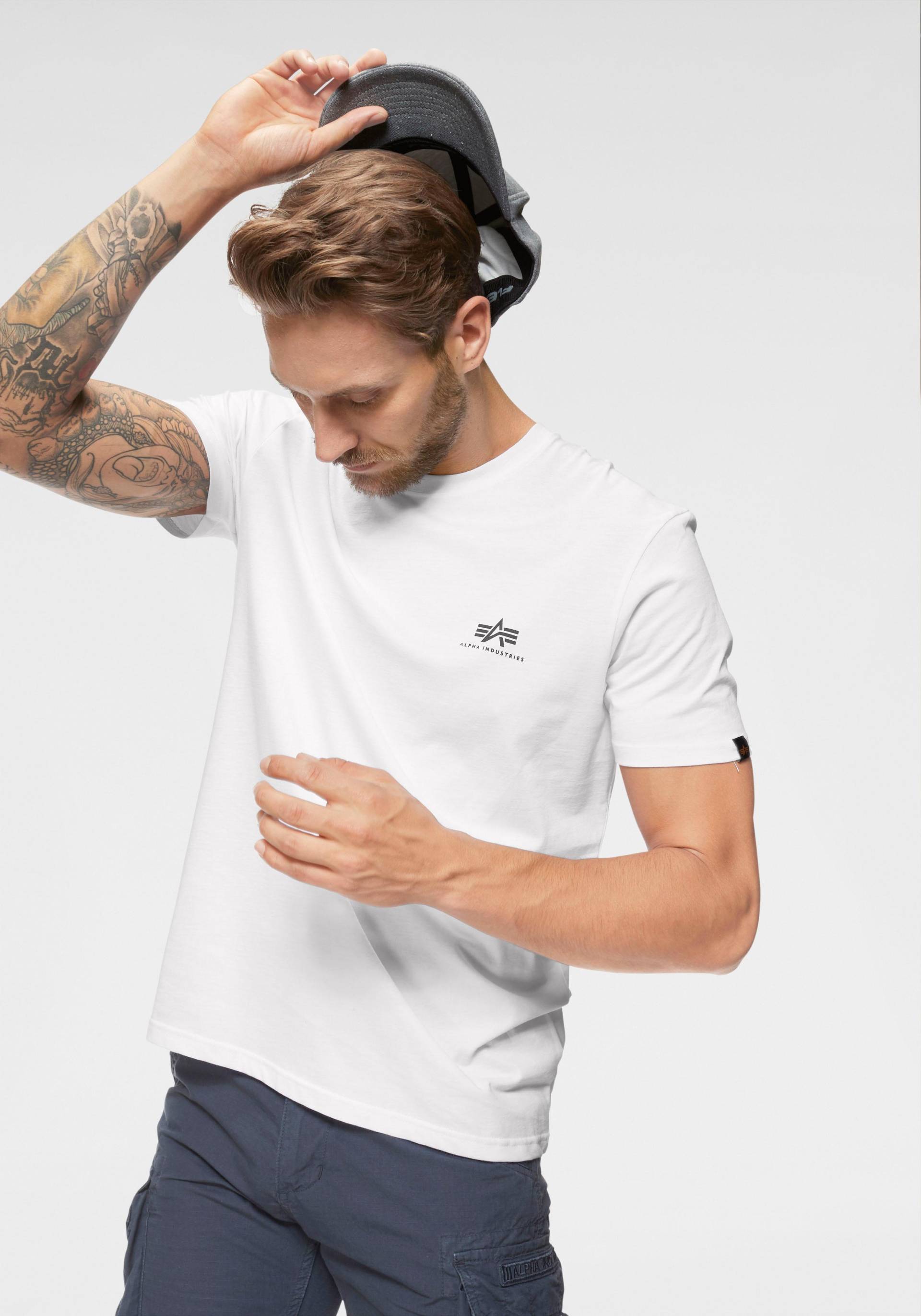 Alpha Industries Rundhalsshirt »BASIC T SMALL LOGO« Alpha Industries Rundhalsshirt »BASIC T SMALL LOGO« von Alpha Industries