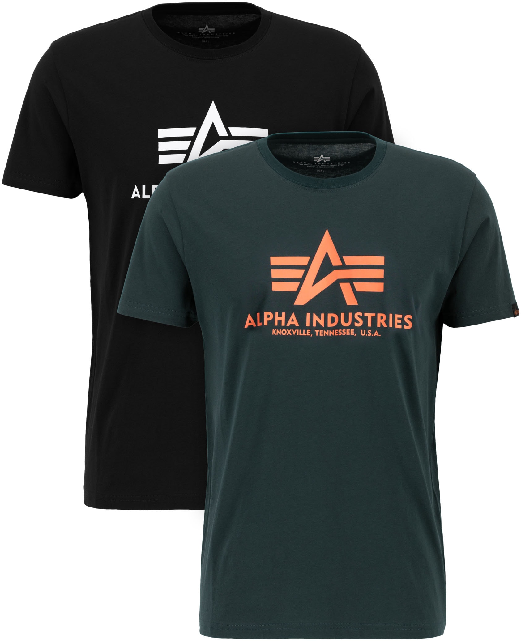Alpha Industries Rundhalsshirt »Basic T 2 Pack« Alpha Industries Rundhalsshirt »Basic T 2 Pack« von Alpha Industries