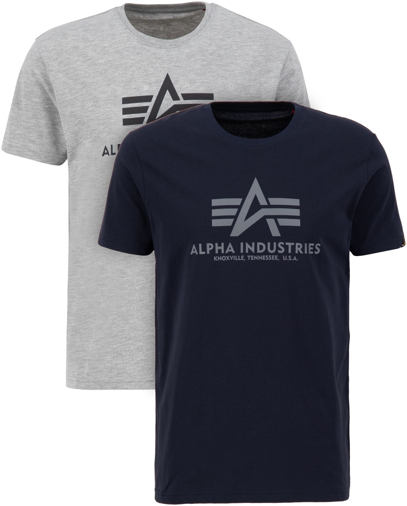 Alpha Industries Rundhalsshirt »Basic T 2 Pack«, (Set, 2 tlg.) von Alpha Industries