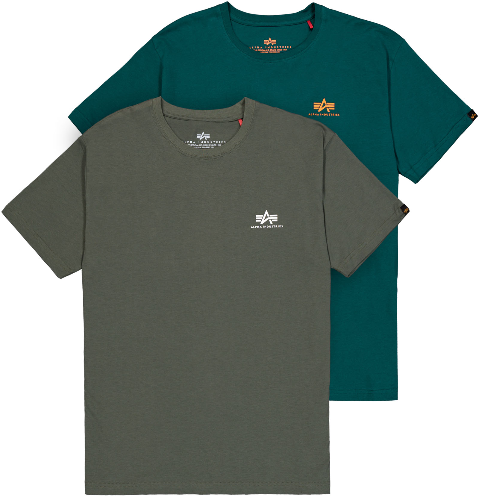 Alpha Industries Rundhalsshirt »Basic T Small Logo 2 Pack« von Alpha Industries