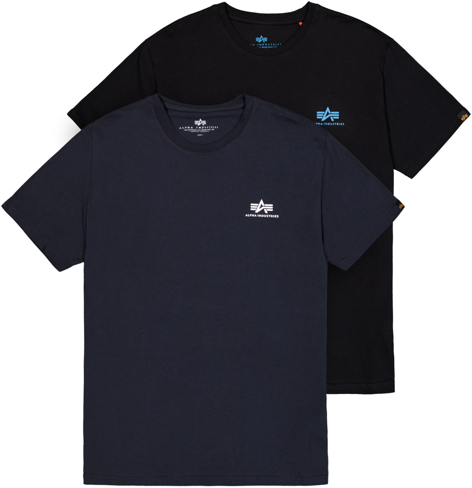 Alpha Industries Rundhalsshirt »Basic T Small Logo 2 Pack«, (Set, 2 tlg.) von Alpha Industries