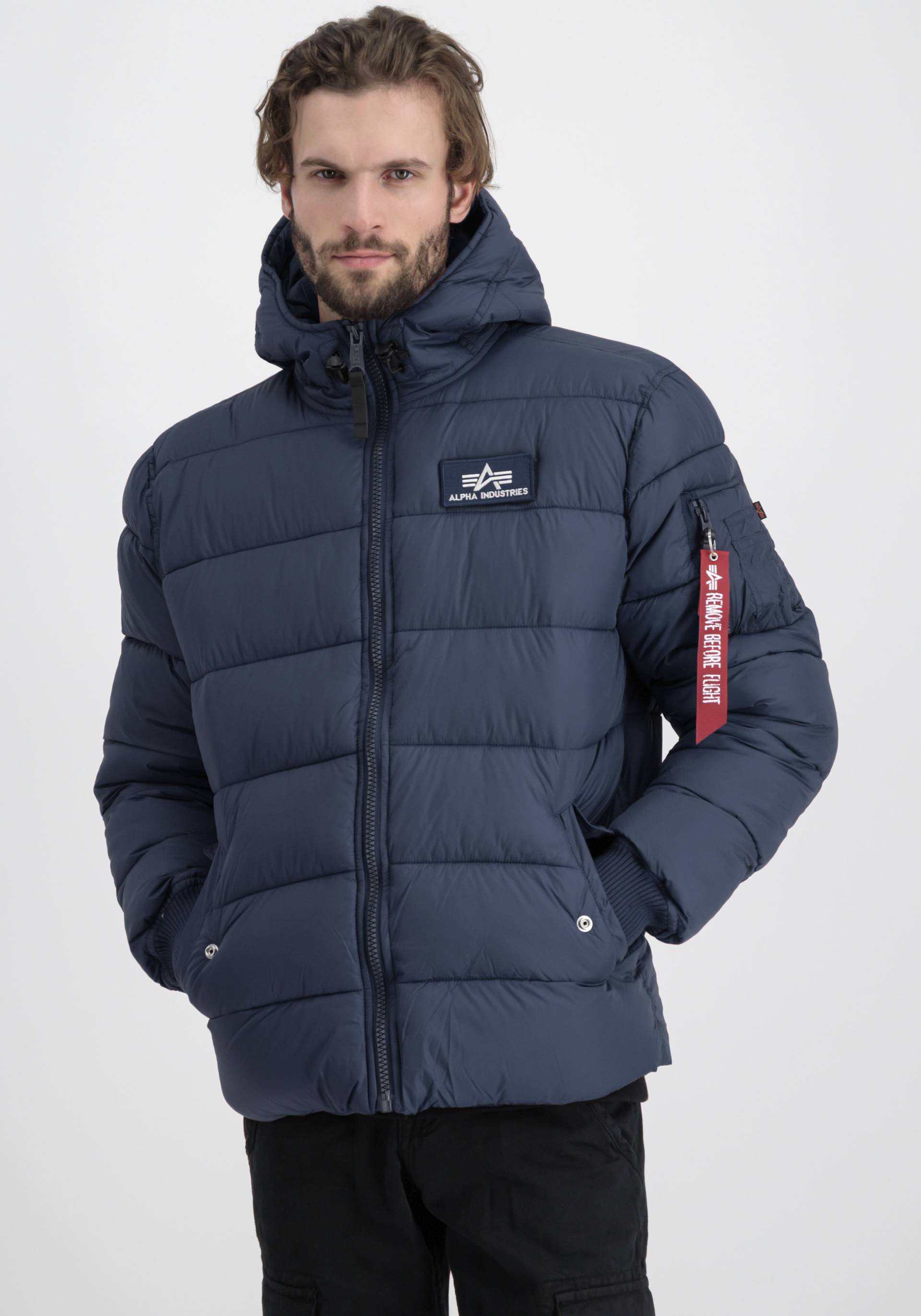 Alpha Industries Steppjacke »Hooded Puffer Alpha FD«, mit Kapuze von Alpha Industries