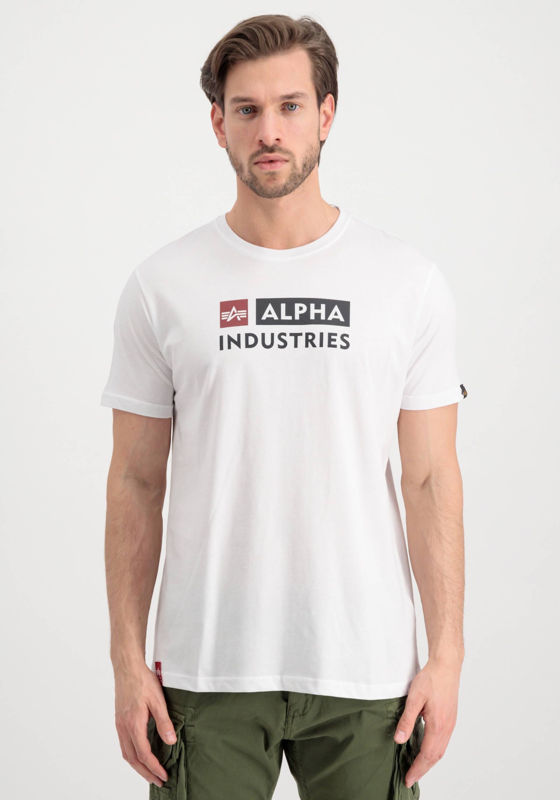 Alpha Industries T-Shirt »Alpha Industries Men - T-Shirts Alpha Block-Logo T-Shirt« von Alpha Industries