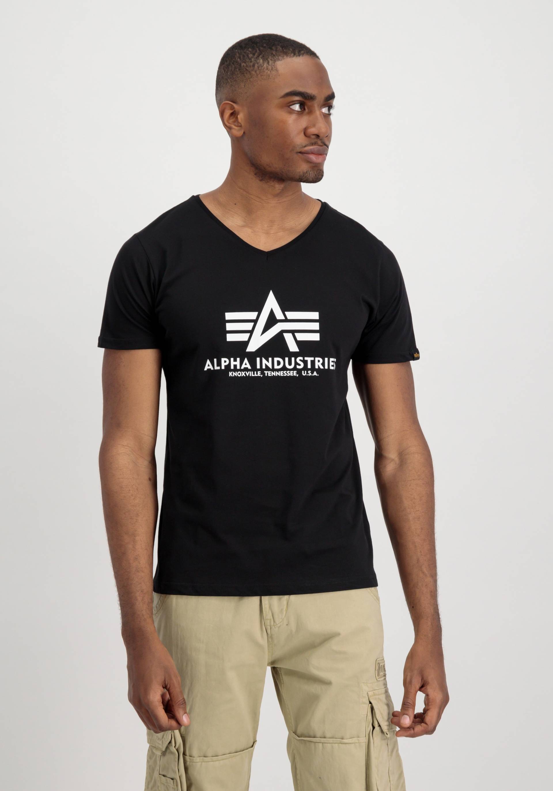 Alpha Industries T-Shirt »Alpha Industries Men - T-Shirts Basic V-Neck T« von Alpha Industries