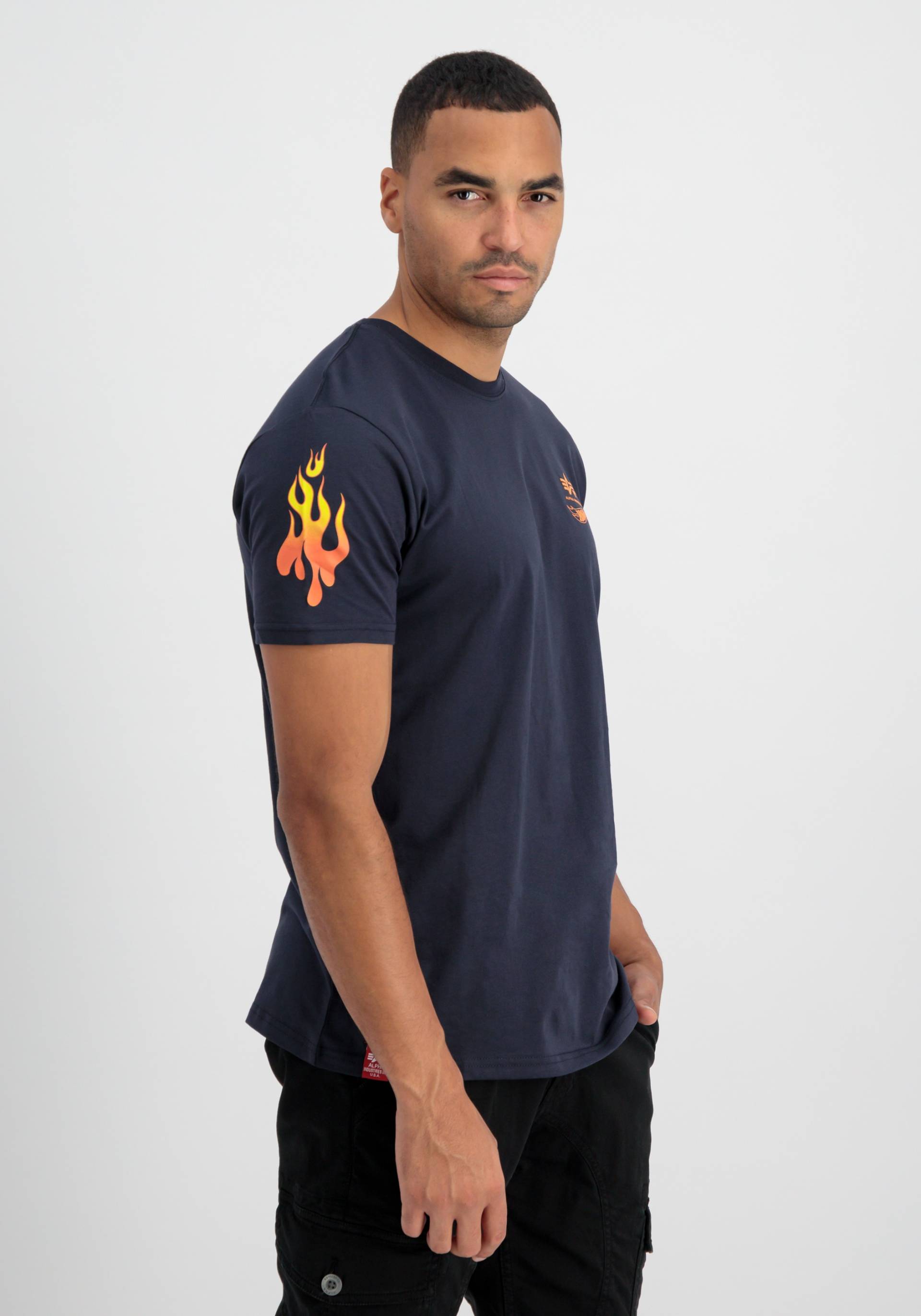 Alpha Industries T-Shirt »Alpha Industries Men - T-Shirts Flame T-Shirt« von Alpha Industries