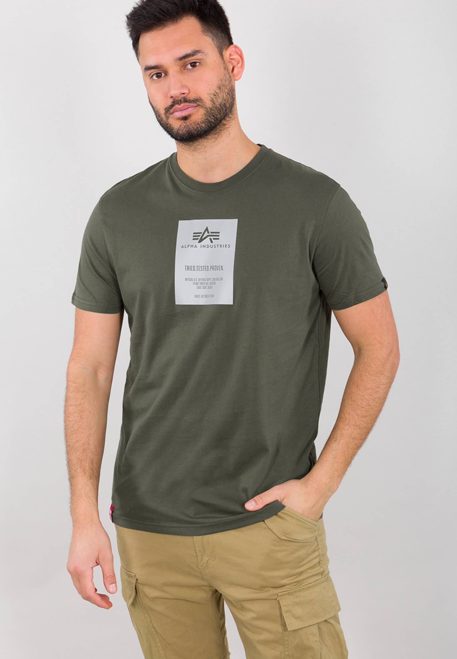 Alpha Industries T-Shirt »Alpha Industries Men - T-Shirts Reflective Label T« von Alpha Industries