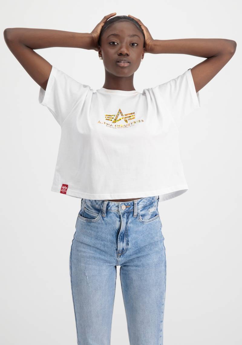 Alpha Industries T-Shirt »Alpha Industries Women - T-Shirts Basic T COS Holo Print Wmn« von Alpha Industries