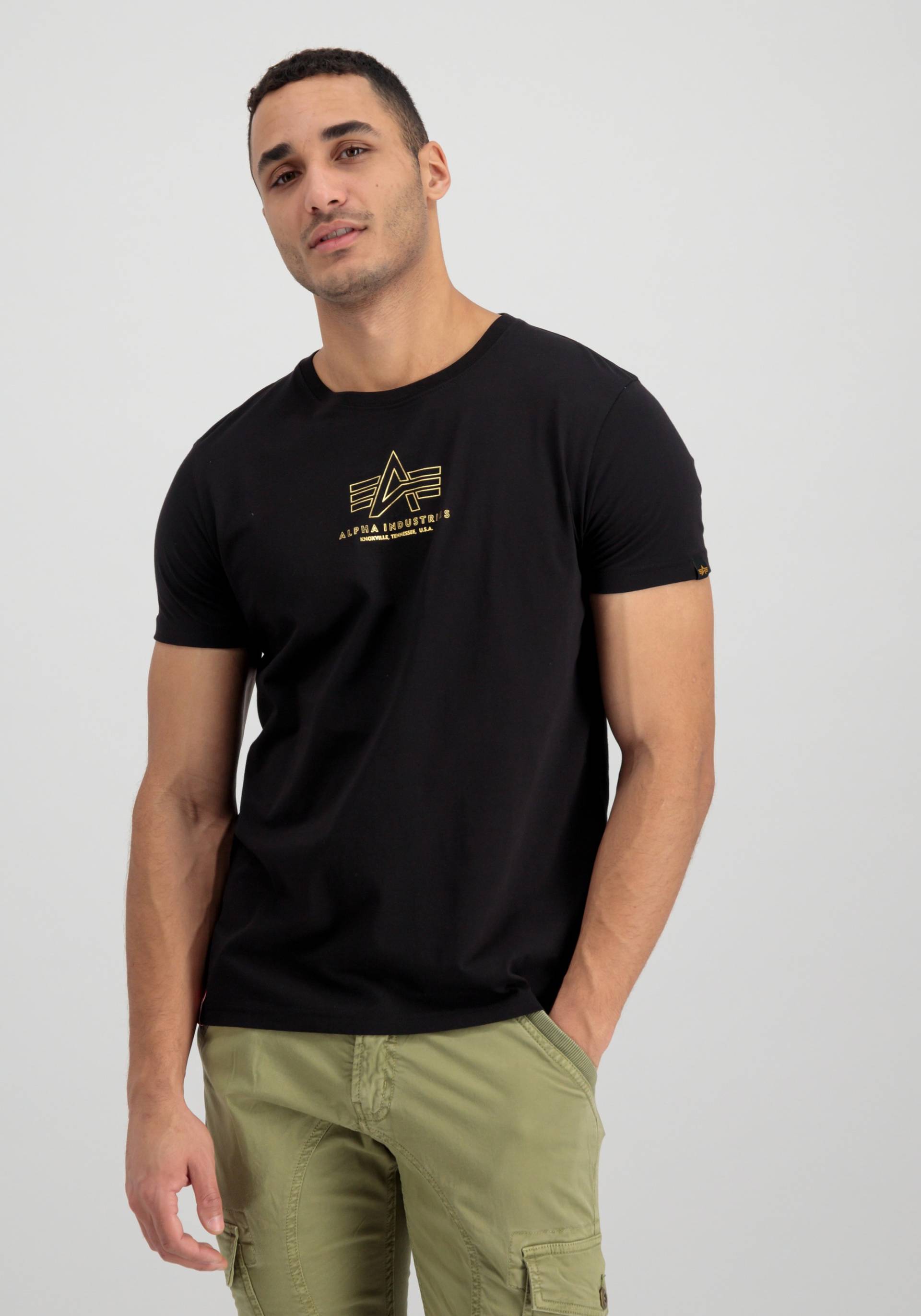 Alpha Industries T-Shirt »Alpha Industries Men - T-Shirts Basic T ML Foil Print« von Alpha Industries