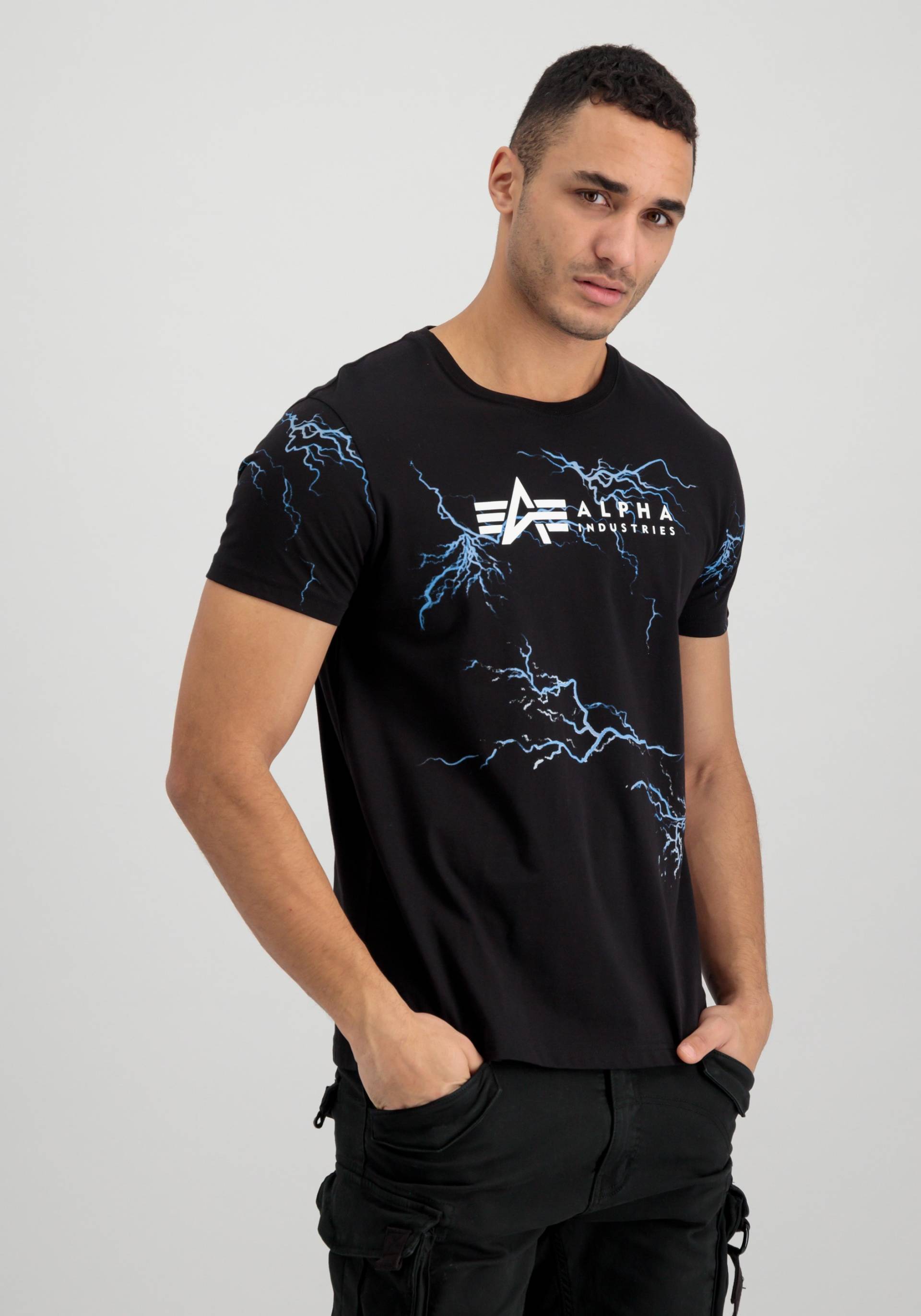 Alpha Industries T-Shirt »Alpha Industries Men - T-Shirts Lightning AOP T-Shirt« von Alpha Industries