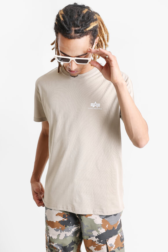 Alpha Industries T-Shirt | Vintage Sand | Herren  | M von Alpha Industries