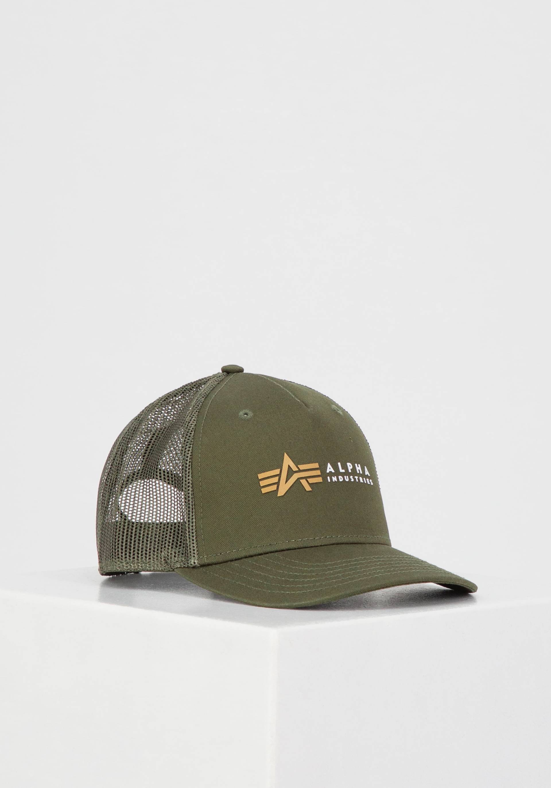 Alpha Industries Trucker Cap »Alpha Industries Accessoires - Headwear Alpha Label Trucker Cap« von Alpha Industries