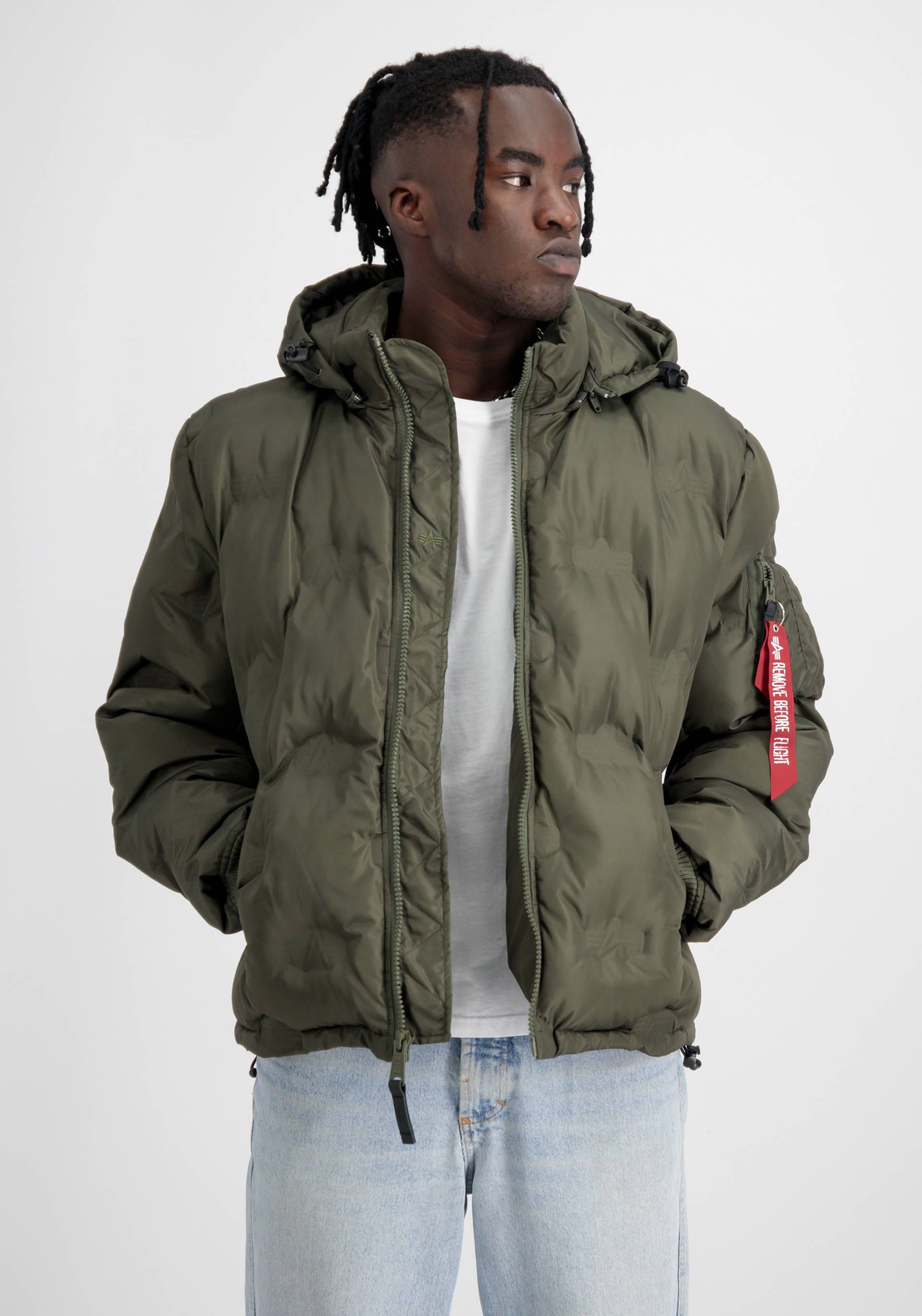 Alpha Industries Winterjacke »Alpha Industries Men - Cold Weather Jackets Hooded Logo Puffer« von Alpha Industries