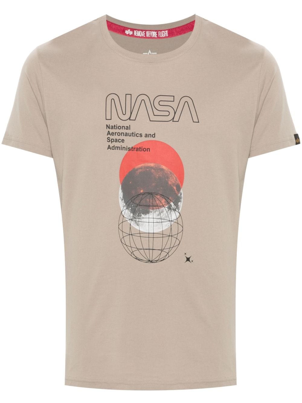 Alpha Industries x NASA Orbit cotton T-shirt - Neutrals von Alpha Industries