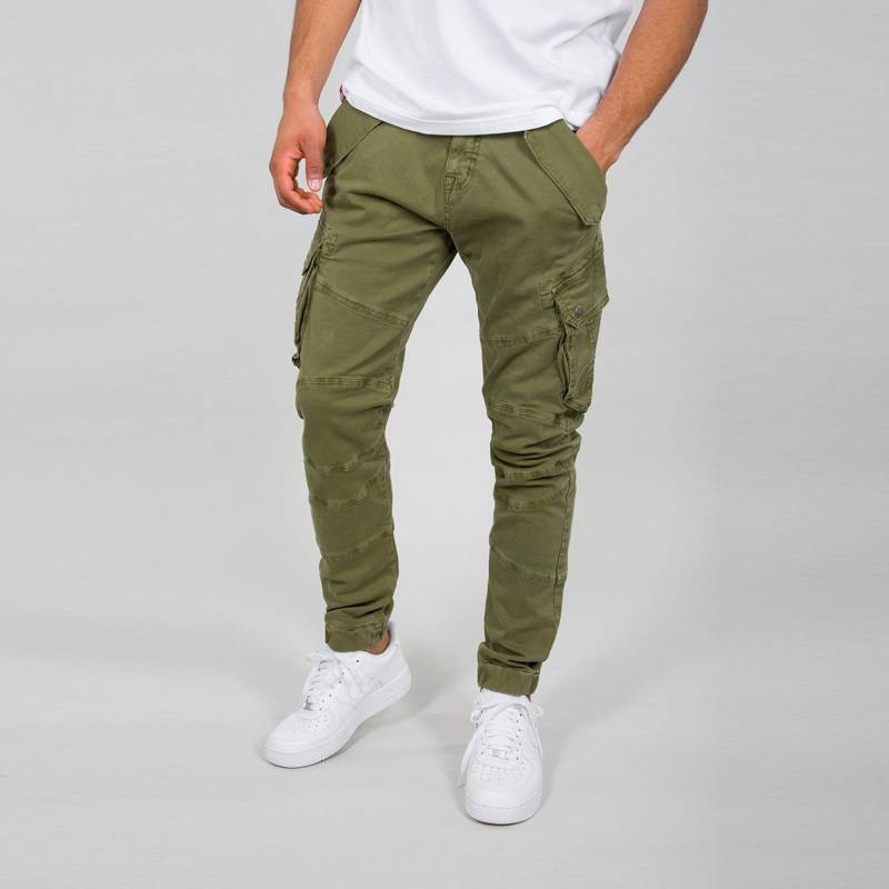 Cargohose, Regular Fit Herren Grün 33 von Alpha Industries