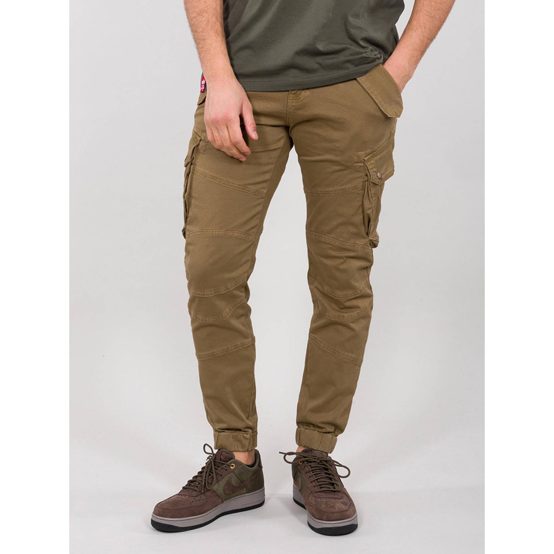 Cargohose, Regular Fit Herren Khaki 34 von Alpha Industries