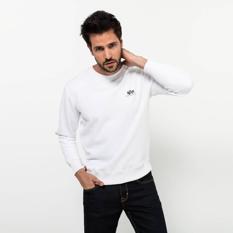 Sweatshirt Herren Weiss S von Alpha Industries