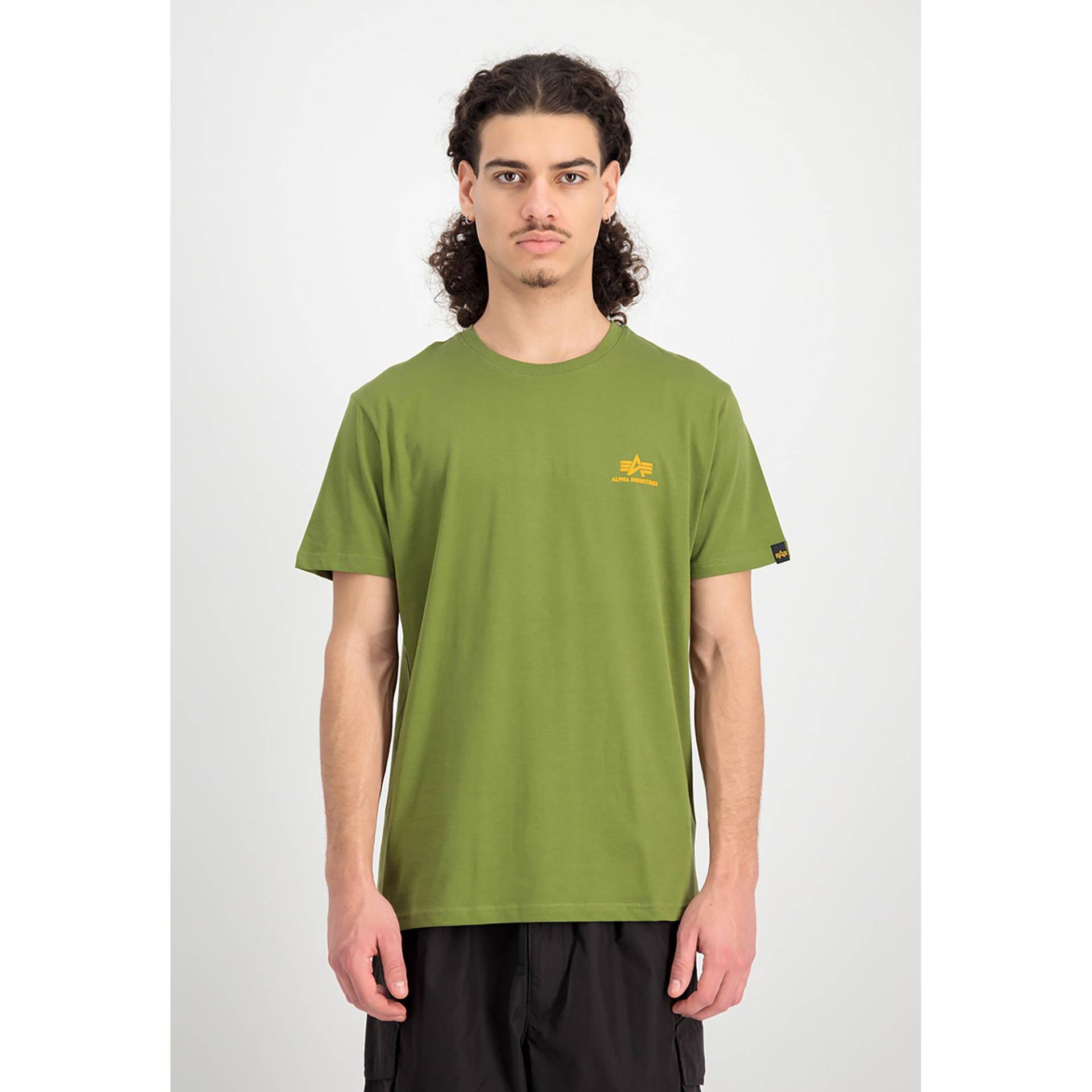 T-shirt, Modern Fit, Kurzarm Herren Grün  3XL von Alpha Industries