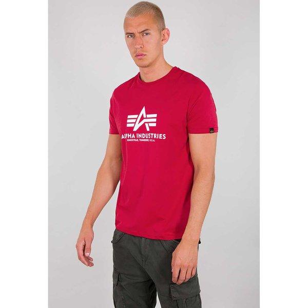 T-shirt, Modern Fit, Kurzarm Herren Rot 3XL von Alpha Industries