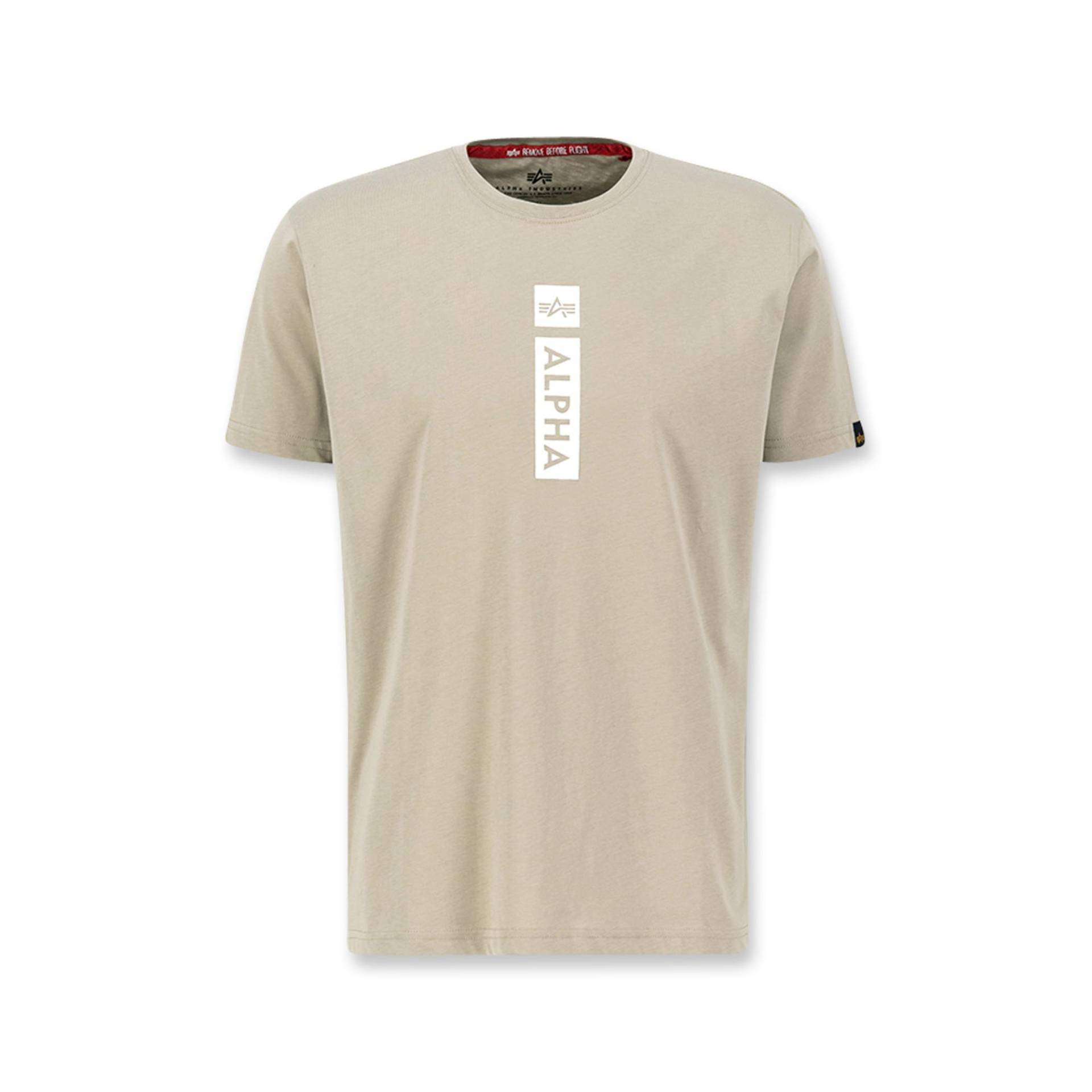 T-shirt, Regular Fit, Kurzarm Herren Sand  XXL von Alpha Industries