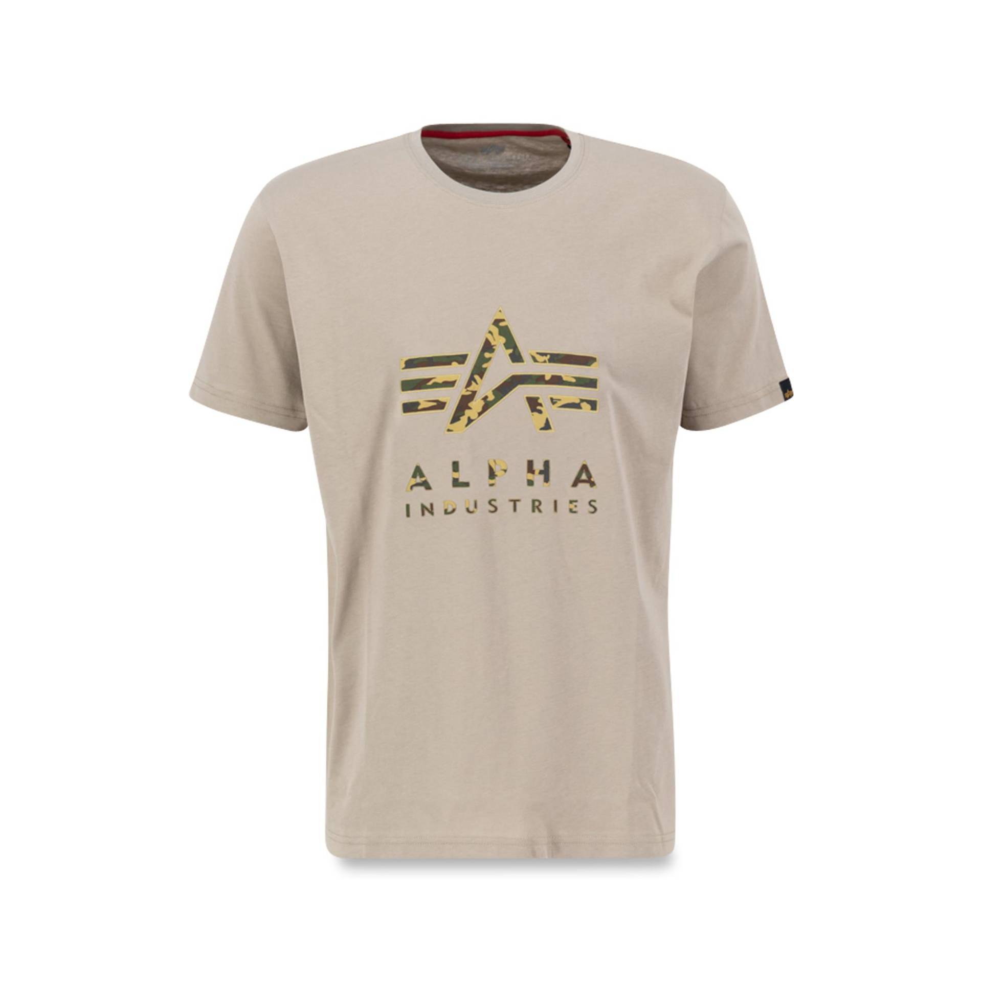 T-shirt, Regular Fit, Kurzarm Herren Sand  XXL von Alpha Industries