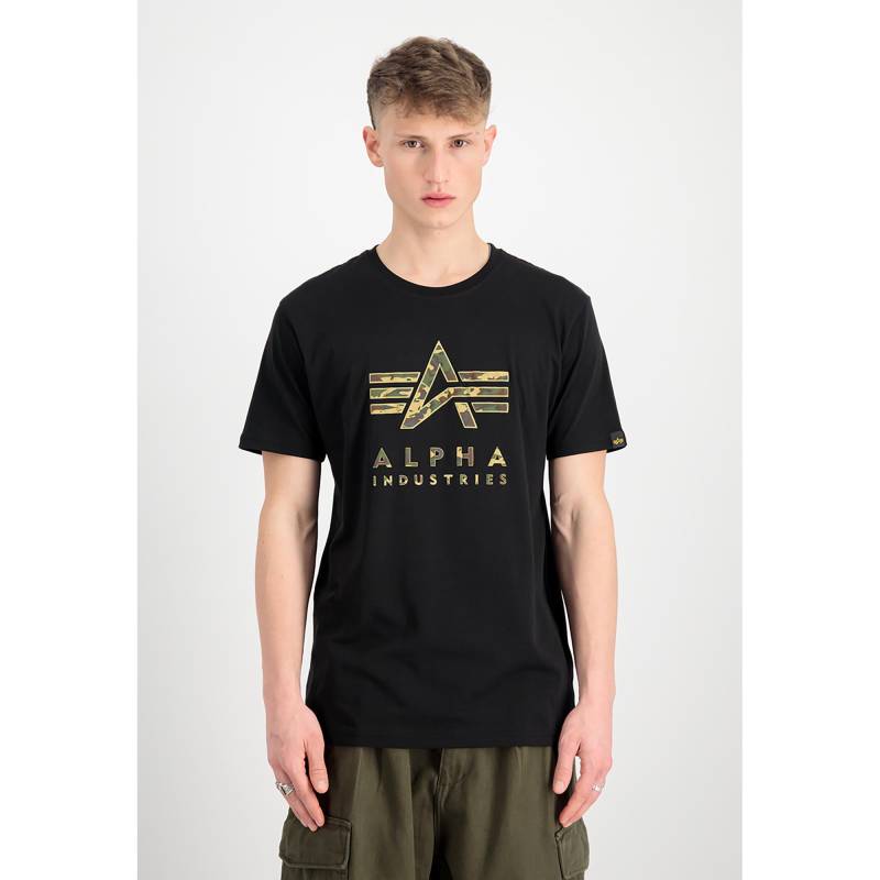 T-shirt, Regular Fit, Kurzarm Herren Schwarz 3XL von Alpha Industries