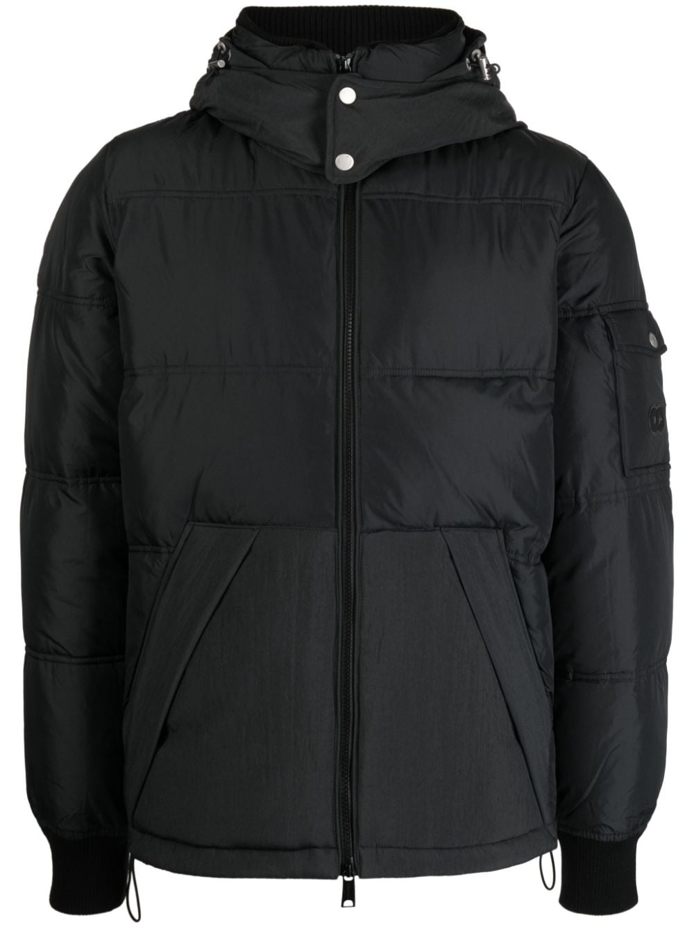 Alpha Tauri hooded padded jacket - Black von Alpha Tauri