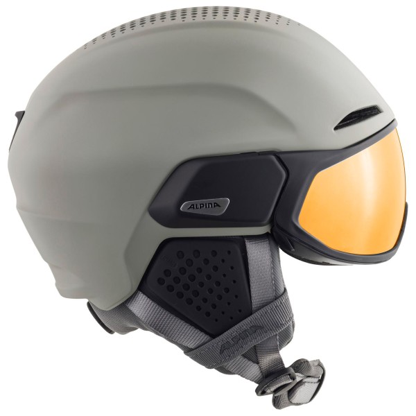 Alpina - Alto Q-Lite Mirror - Skihelm Gr 51-55 cm grau von Alpina