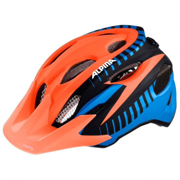 Alpina - Carapax Junior - Velohelm Gr 51-56 cm blau;grau;orange;rosa von Alpina