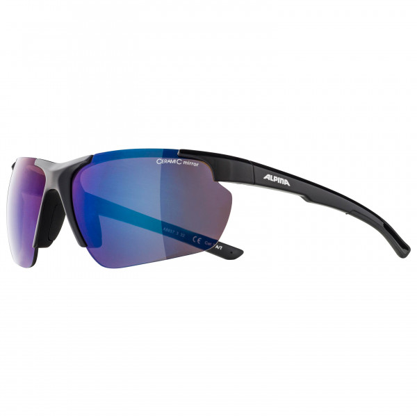 Alpina - Defey HR Ceramic Mirror Cat 1-3 - Velobrille blau/schwarz/grau von Alpina