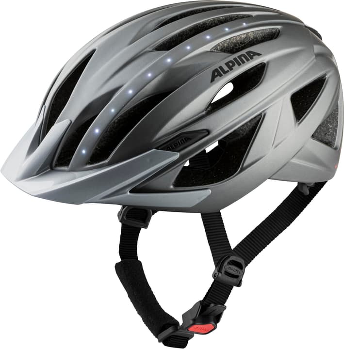 Alpina Haga LED Velohelm silber von Alpina