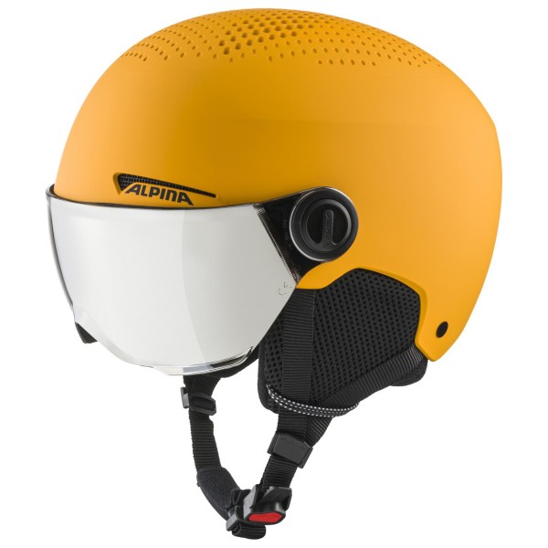 Alpina - Kid's Zupo Visor Q-Lite Mirror S3 - Skihelm Gr 48-52 cm orange von Alpina