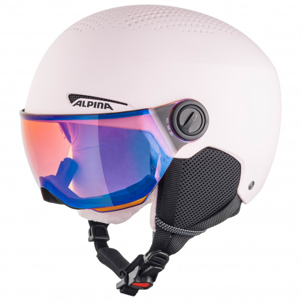 Alpina - Kid's Zupo Visor Quattroflex Mirror Lite S2 - Skihelm Gr 48-52 cm;51-55 cm;54-58 cm blau;orange;rosa;weiß von Alpina