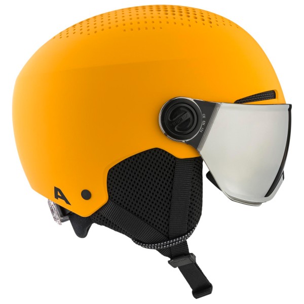 Alpina - Kid's Zupo Visor Quattroflex Mirror Lite S2 - Skihelm Gr 48-52 cm orange von Alpina