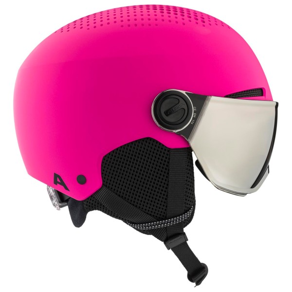 Alpina - Kid's Zupo Visor Quattroflex Mirror Lite S2 - Skihelm Gr 51-55 cm rosa von Alpina