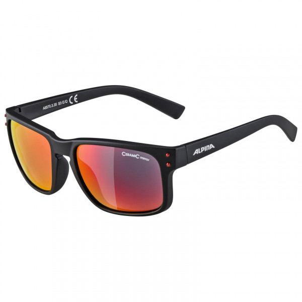 Alpina - Kosmic Ceramic Mirror S3 - Sonnenbrille schwarz/rot von Alpina