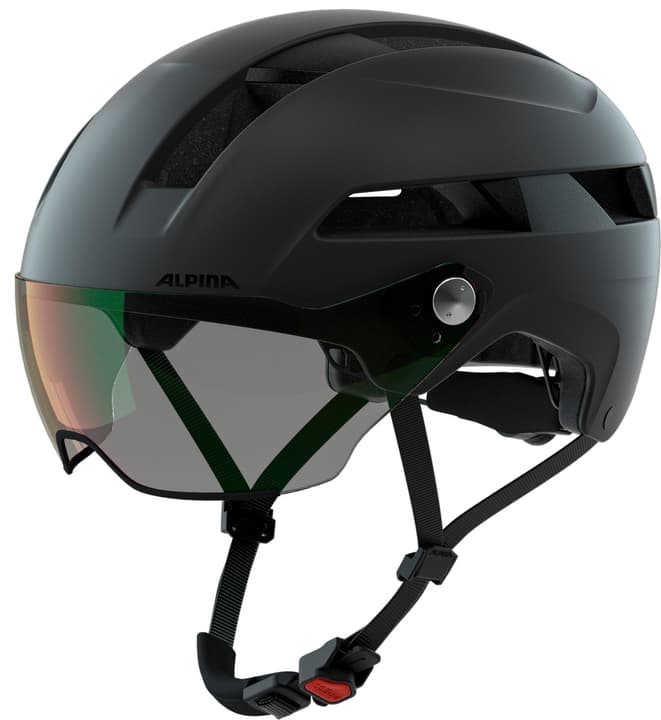 Alpina Soho Visor Vario Velohelm schwarz von Alpina