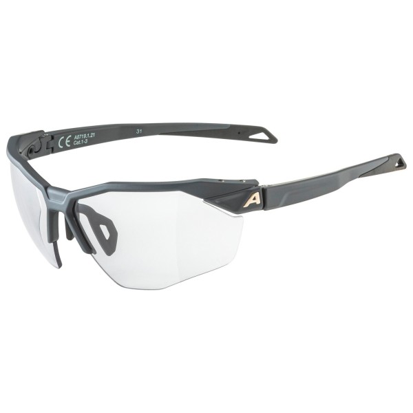 Alpina - Twist Six HR V Cat. 1-3 - Sonnenbrille grau/weiß von Alpina