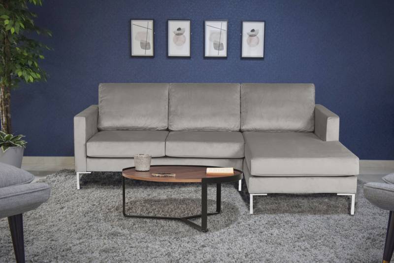 Alte Gerberei Ecksofa »Velina, L-Form«, mit Metall-Winkelfüssen, Breite 209 cm von Alte Gerberei